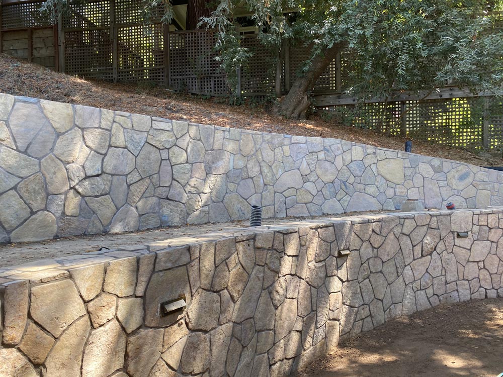 Retaining wall detail