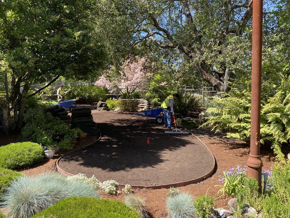 Seasonal color and planting beds at a commercial property