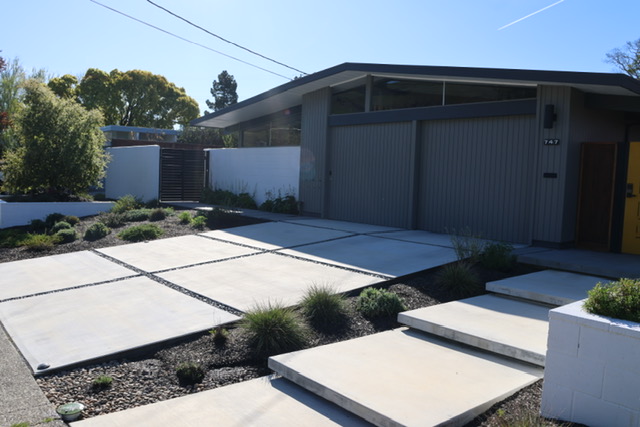 Finished landscape with hardscape
