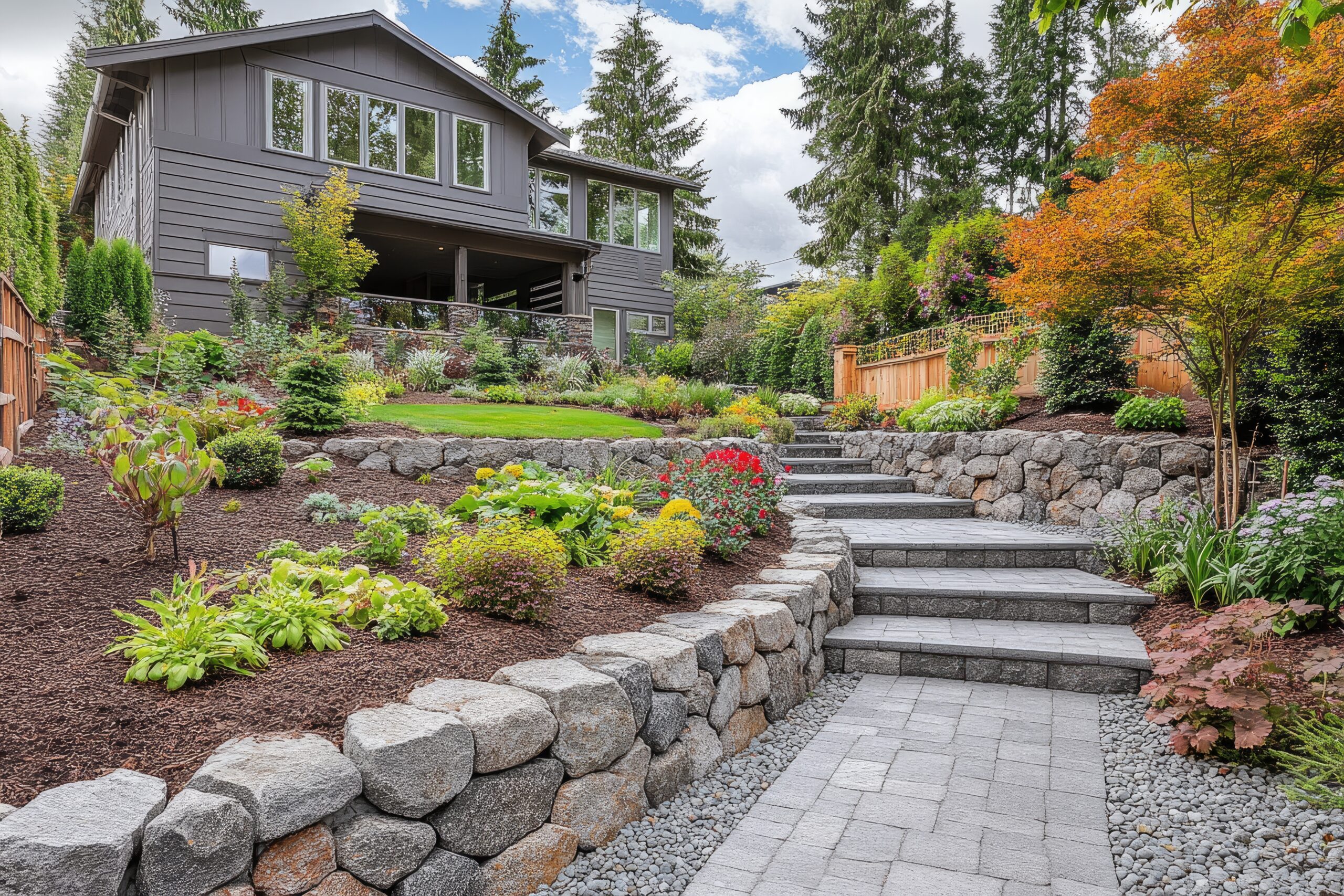 A landscape built by Oak River in the North Bay