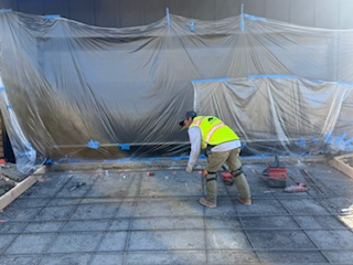 Driveway grading and concrete forms set for pour